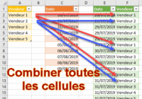 Combiner toutes les cellules dans un seul Tableau
