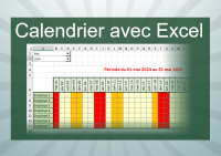 Calendrier Excel couverture