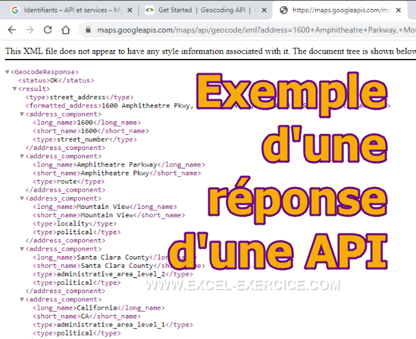 Exemple dune réponse dune API