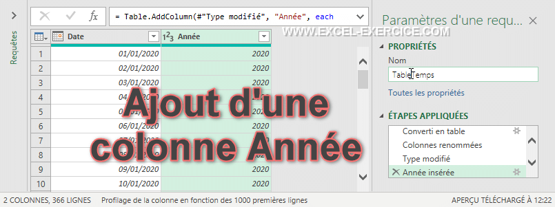 Comment Cr er Une Table Des Temps Excel Exercice