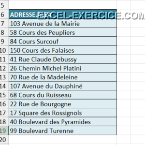 Fonction ADRESSE.ALEA dans Excel