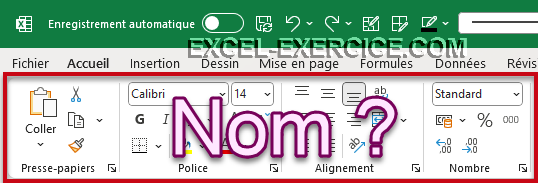 Nombre de los iconos