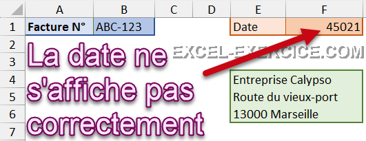 Question 24 La date ne s'affiche pas correctement