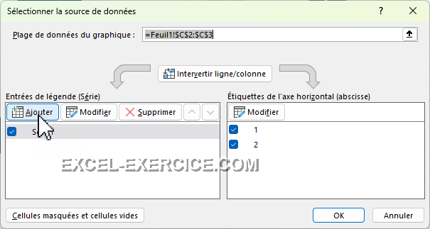 Ajouter une nouvelle série au graphique