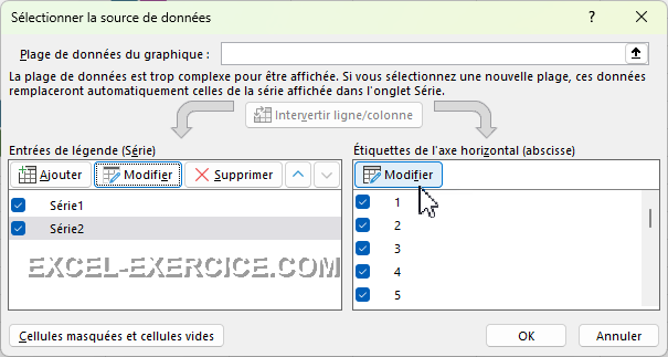 Modifier la série de données