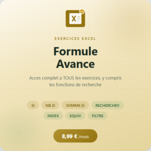 Formule exercices avancés