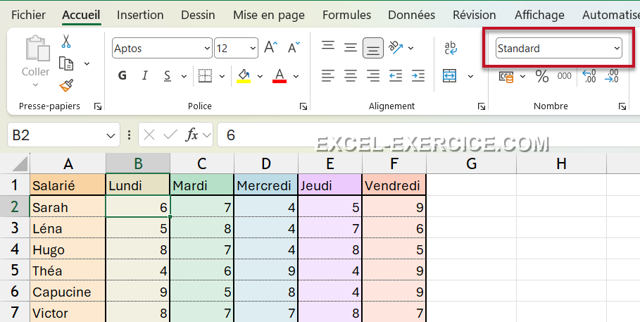 Question format heures